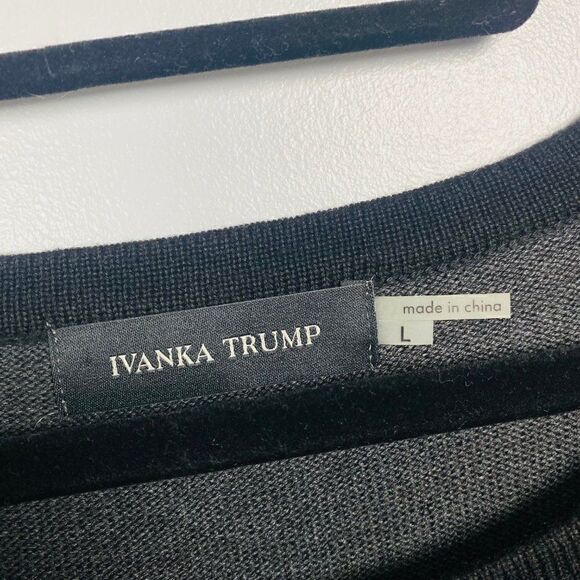 NWT Ivanka Trump Long Sleeve Sweater Sheath Dress Size Large - Picture 5 of 6